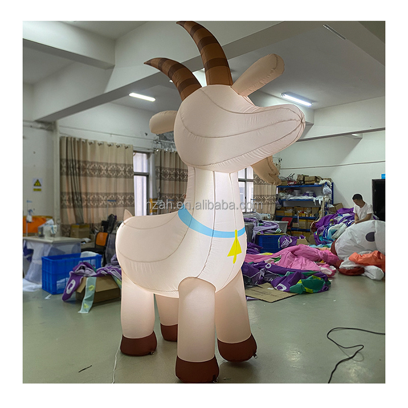 Giant inflatable goat inflatable farm animals cartoon model balloon for decoration