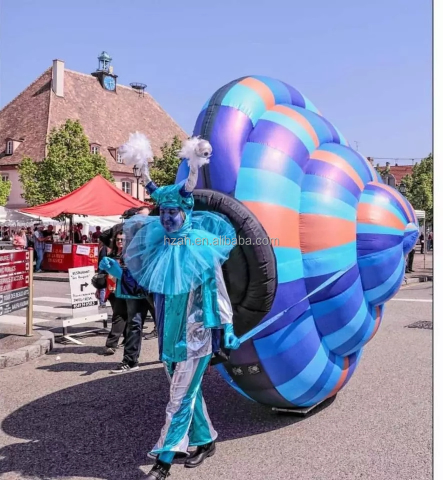 Giant Inflatable Snail Costume for Holiday Parade Event