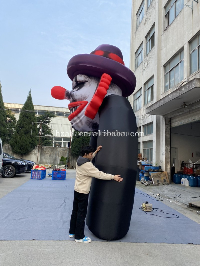 Custom Horrible Halloween Inflatable Event Party Clown Arch with Led Light Inflatable Scary Clown Entrance