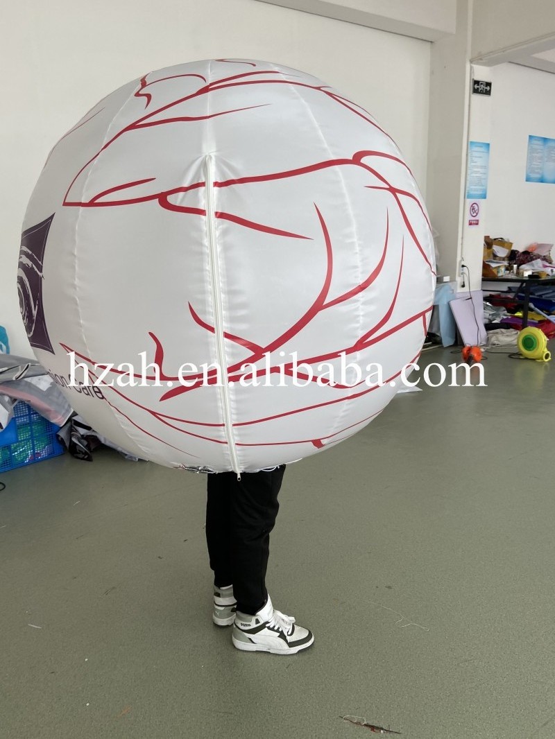 Parade Performance Walking Eyeball Costume Inflatable Eyeball Balloon Model for Activity