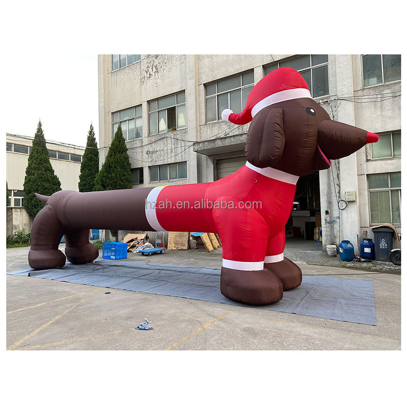 Inflatable dachshund inflatable wiener dog for outdoor Christmas decoration