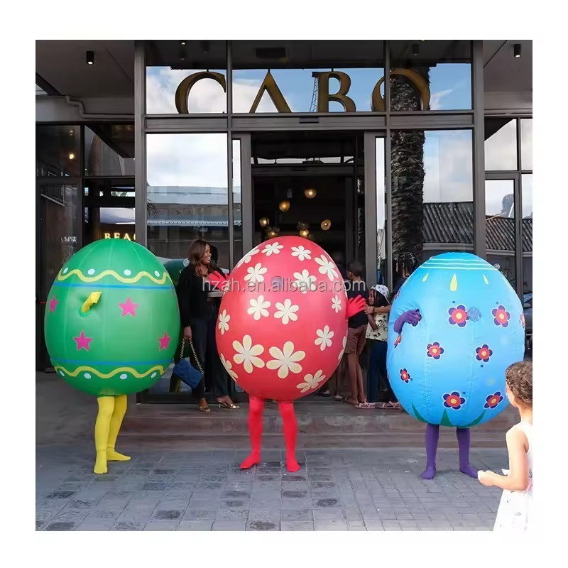 Customized Giant Inflatable Easter Eggs Costume for Easter Decorations Parade