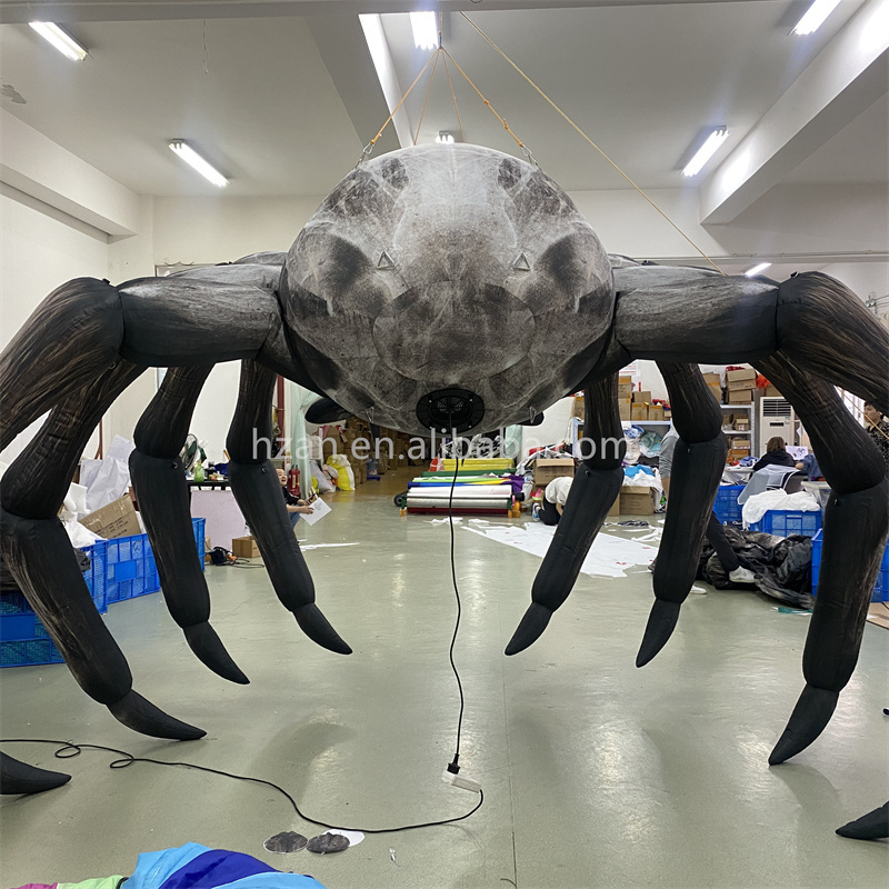 Giant inflatable halloween decoration inflatable spider black spider animal for roof decorations