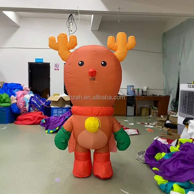 Christmas Inflatable Reindeer Costume for Christmas Outdoor Parade Decoration