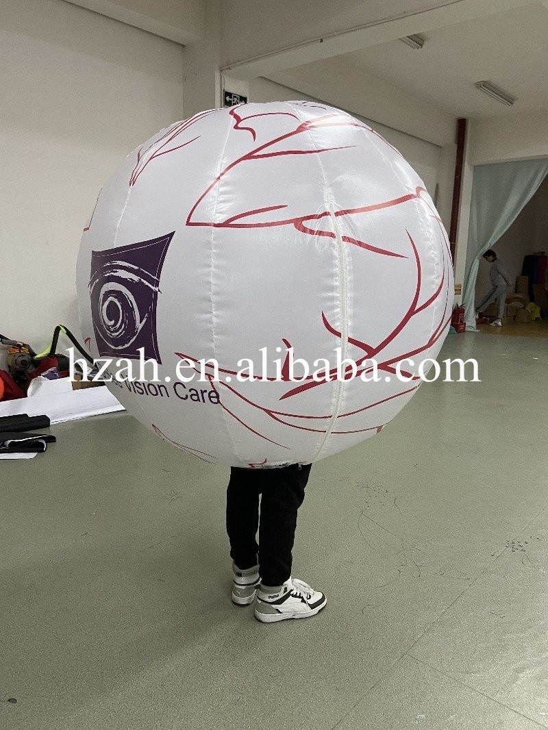 Parade Performance Walking Eyeball Costume Inflatable Eyeball Balloon Model for Activity