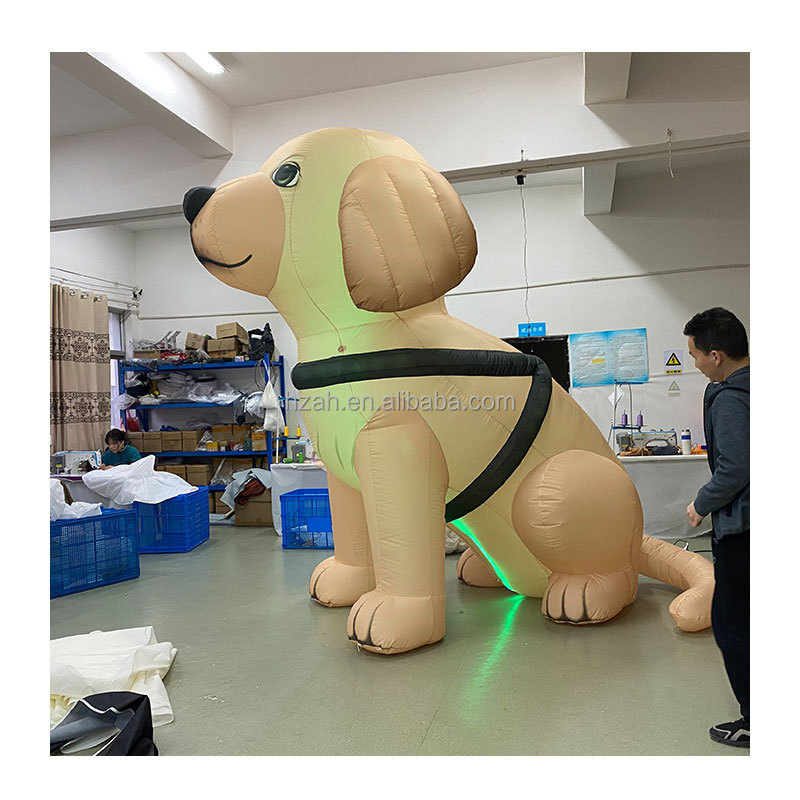 Giant Inflatable Dog Model with LED Lighting for Advertising