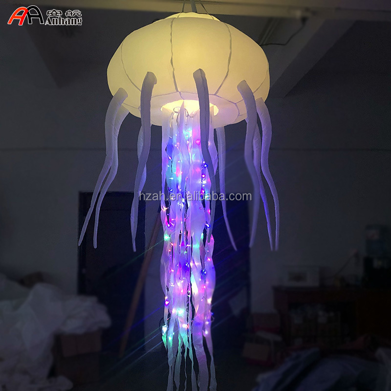 Event Decorative Inflatable Hanging Jellyfish Balloon with LED Light