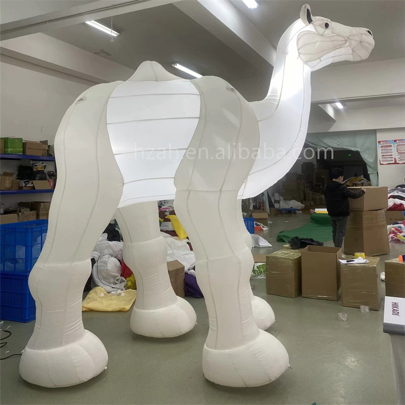 LED Inflatable Animal Camel Blow Up Camel Model Balloon For Zoo Decorations