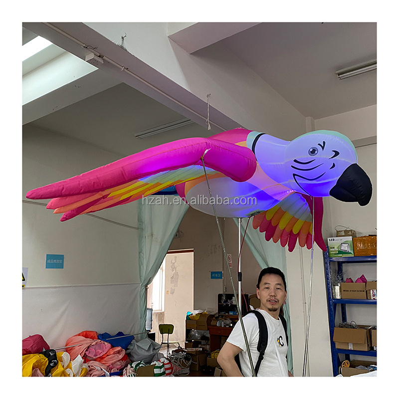 Inflatable Bird Costume Parrot Puppet for Parade Performance Giant Animal Model for Street Themed Event