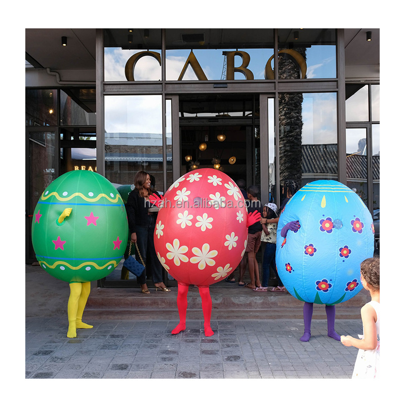 Walking Parade Inflatable Easter Eggs Costume for Easter Decoration