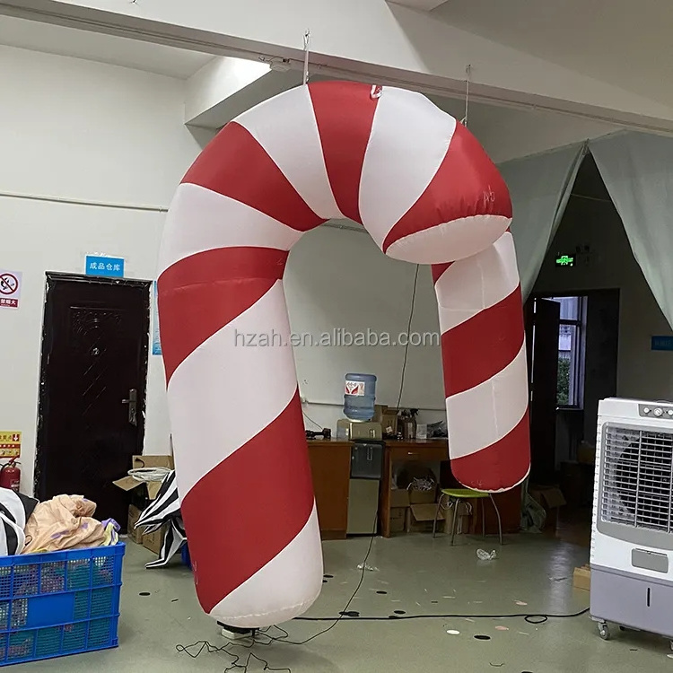 Christmas Candy Cane Inflatable Candy Stick Striped Candy Cane for Christmas Decorations