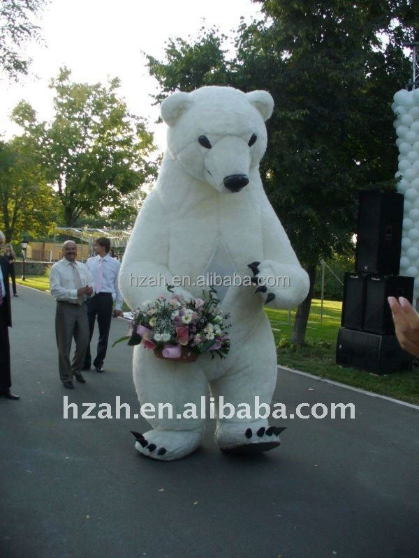 Parade Decoration Inflatable Panda And White Bear Cartoon Costumes