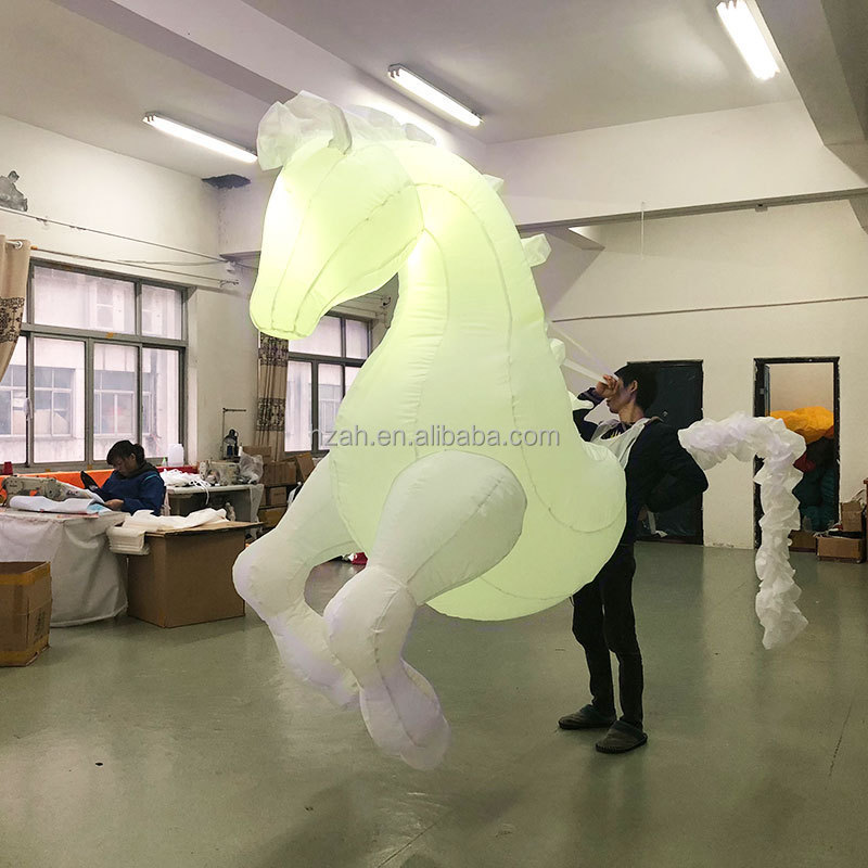 LED inflatable walking horse costume giant inflatable horse costume for parade decorations