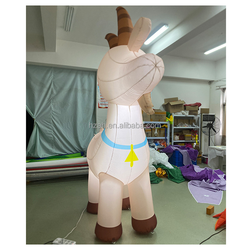 Giant inflatable goat inflatable farm animals cartoon model balloon for decoration