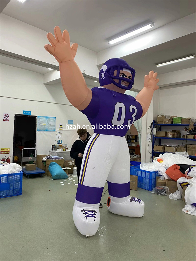 NFL Football Game Decoration Inflatable Rugby Player Inflatable Football Player for Event