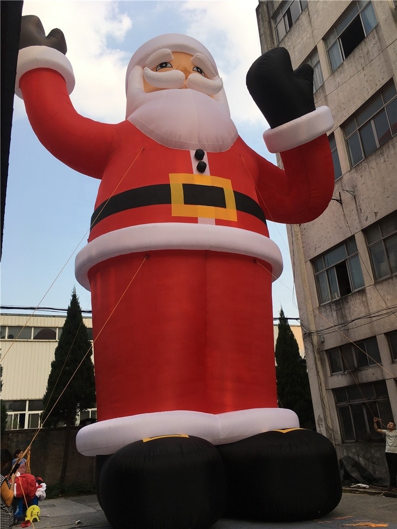 Customized inflatable cartoon large giant inflatable model santa for Christmas advertising decoration inflatable santa