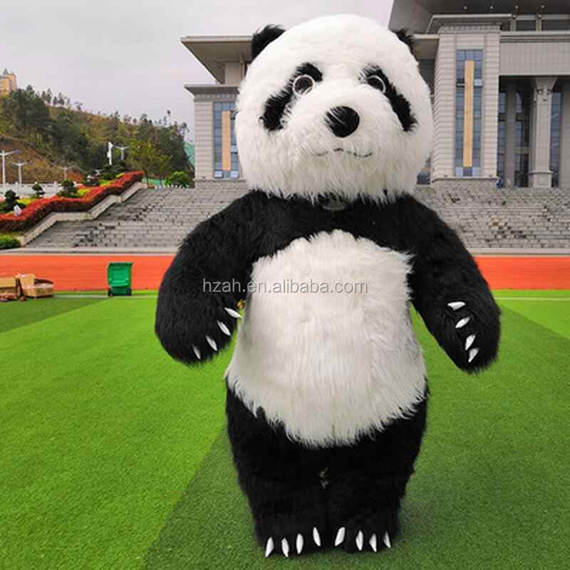 Inflatable Panda and Bear Costume for Christmas Decoration