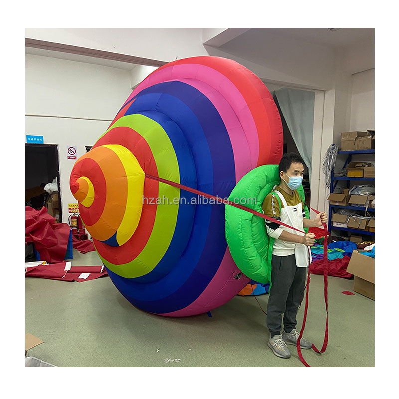 AnHang Parade advertising giant inflatable costume with big snail shell inflatable snail shell costume for outdoor circus party