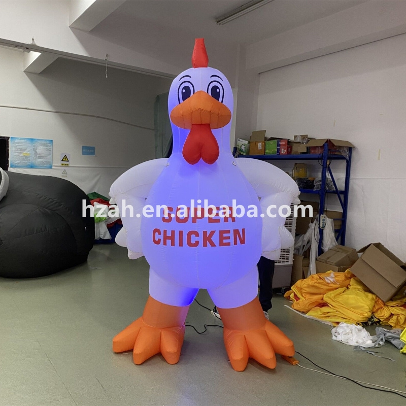 Giant custom inflatable chicken for advertising cartoon rooster model