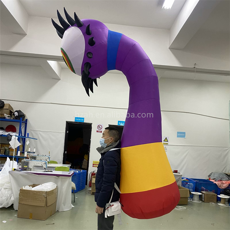 Inflatable One-eyed Monster Mascot Costume for Halloween Carnival Party