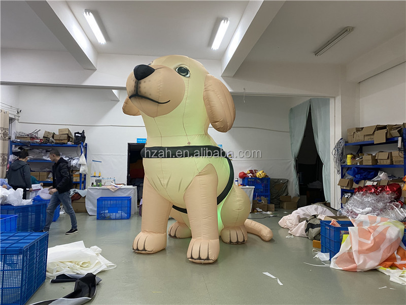 Giant Inflatable Dog Model with LED Lighting for Advertising