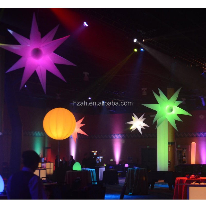 Event Lighting Inflatable LED Star for Night Club Decoration