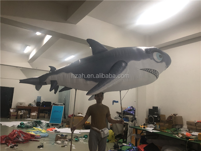 Blue Inflatable Costume Dolphin Cartoon for Advertising Decoration