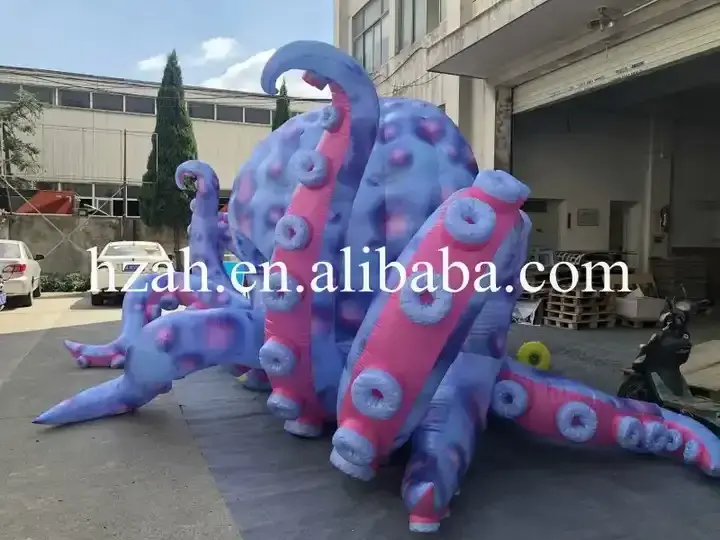 Giant inflatable octopus booth tent for ocean event advertising