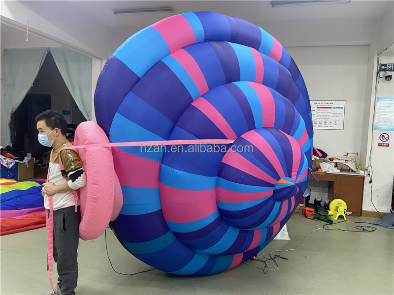 Inflatable Air Snail Mascot Costume for Street Parade Performance