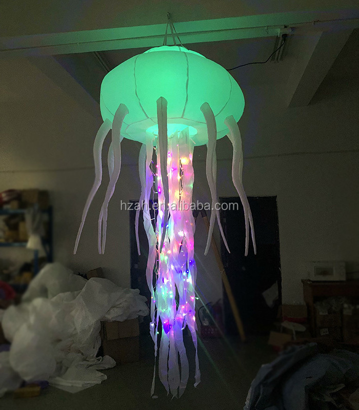 Event Decorative Inflatable Hanging Jellyfish Balloon with LED Light