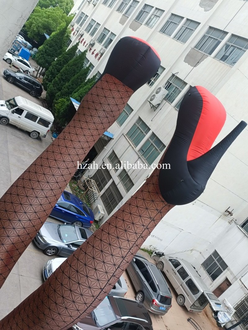 Sexy Legs Wear Fishnet Socks Lighting Inflatable Legs Model Inflatable Leg balloon for Decoration