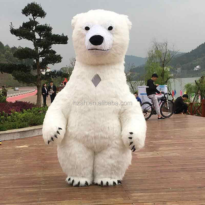 Inflatable Panda and Bear Costume for Christmas Decoration