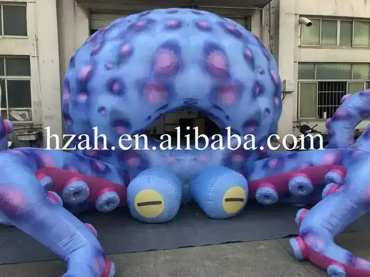 Giant inflatable octopus booth tent for ocean event advertising