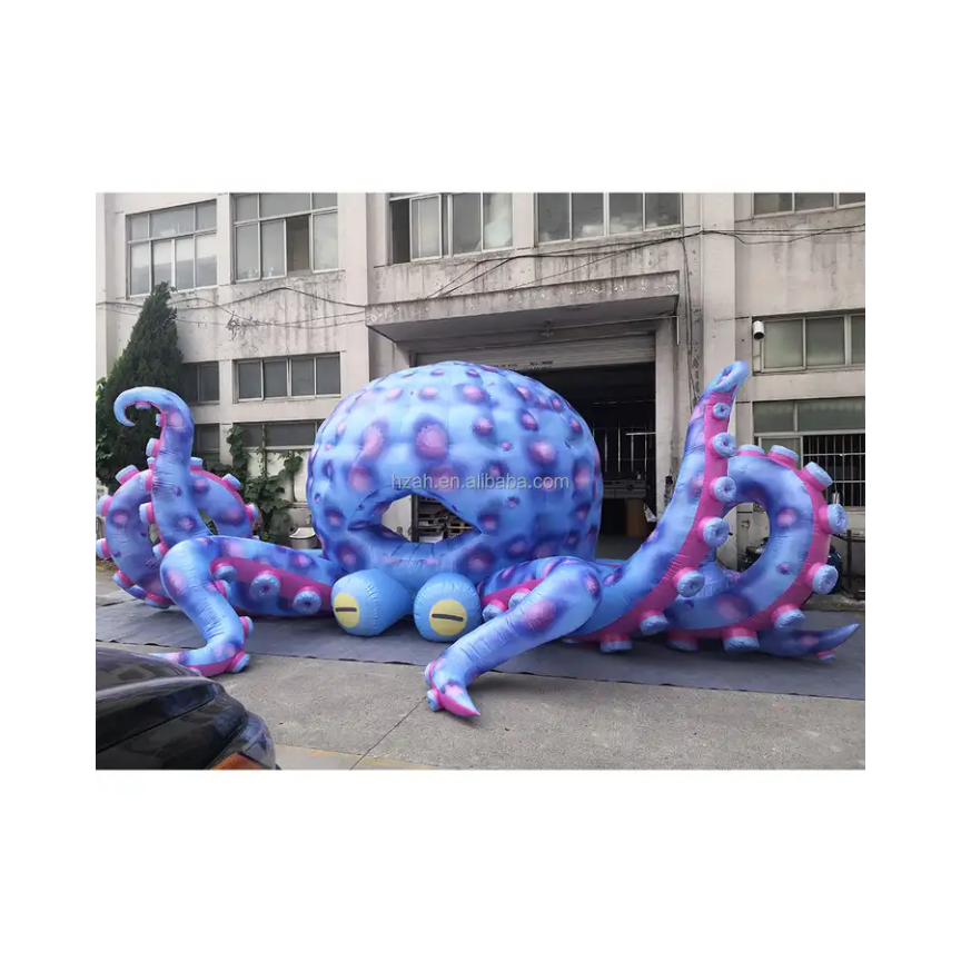 Giant inflatable octopus booth tent for ocean event advertising