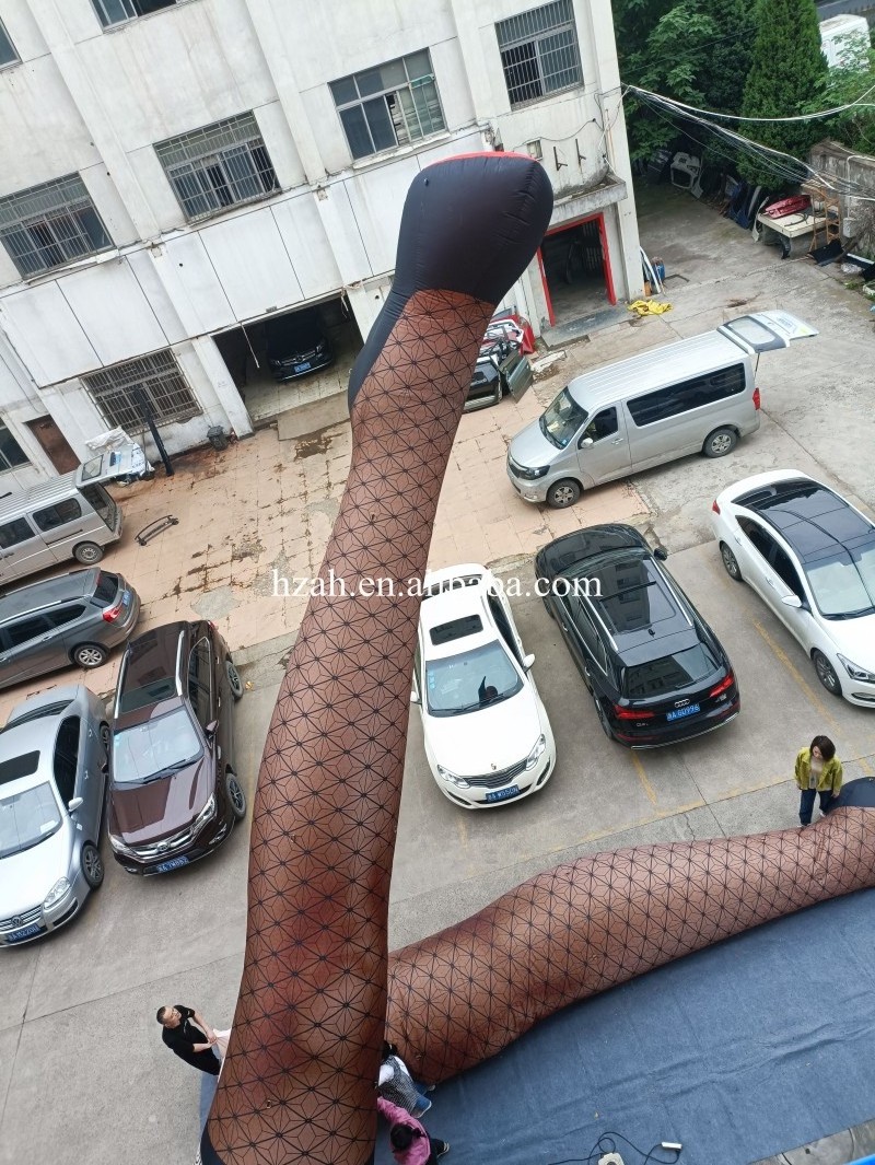 Sexy Legs Wear Fishnet Socks Lighting Inflatable Legs Model Inflatable Leg balloon for Decoration