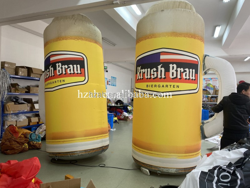 3m Beer Model Advertising Glasses Giant Inflatable Beer Mug for Beer Festival Decoration