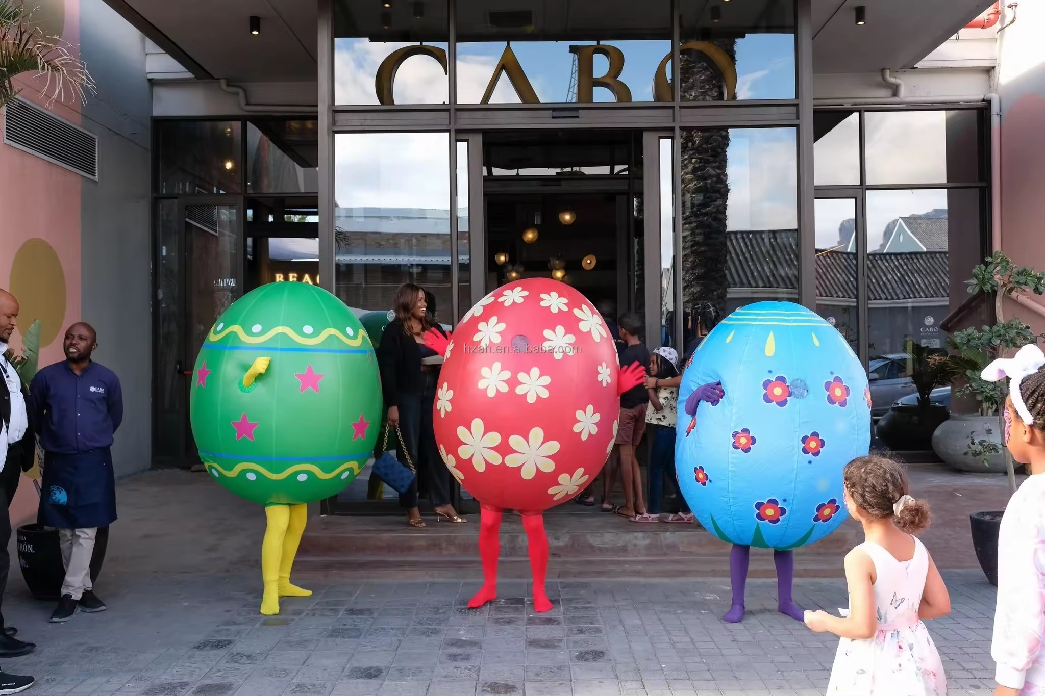 Customized Giant Inflatable Easter Eggs Costume for Easter Decorations Parade