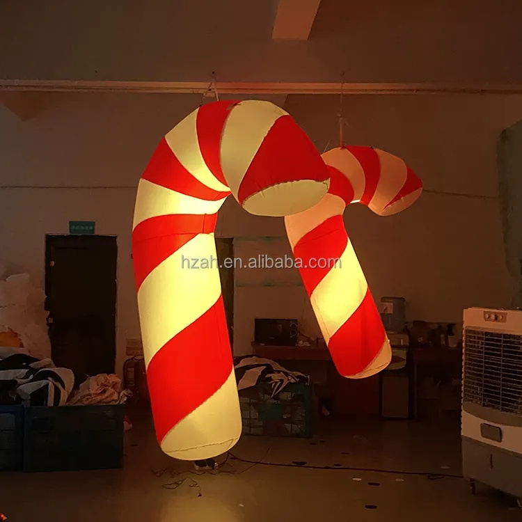 Christmas Candy Cane Inflatable Candy Stick Striped Candy Cane for Christmas Decorations