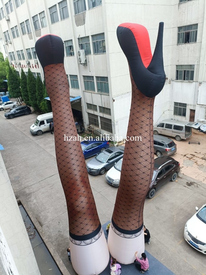 Sexy Legs Wear Fishnet Socks Lighting Inflatable Legs Model Inflatable Leg balloon for Decoration