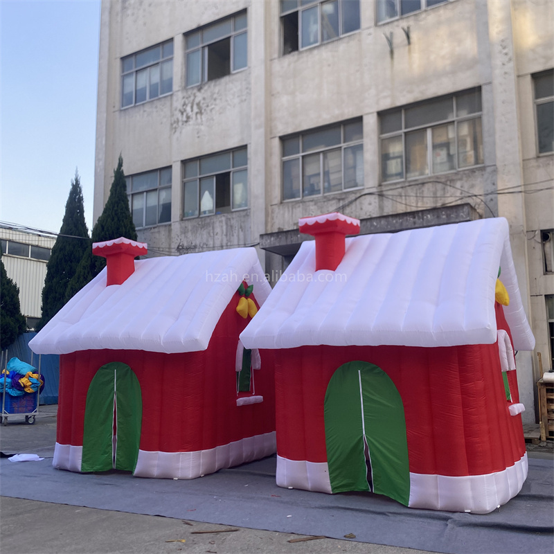 Inflatable Christmas house commercial giant inflatable Christmas house bouncy for Xmas decorations