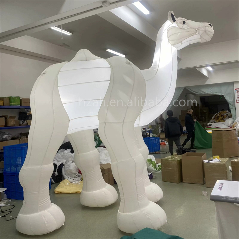 LED Inflatable Animal Camel Blow Up Camel Model Balloon For Zoo Decorations