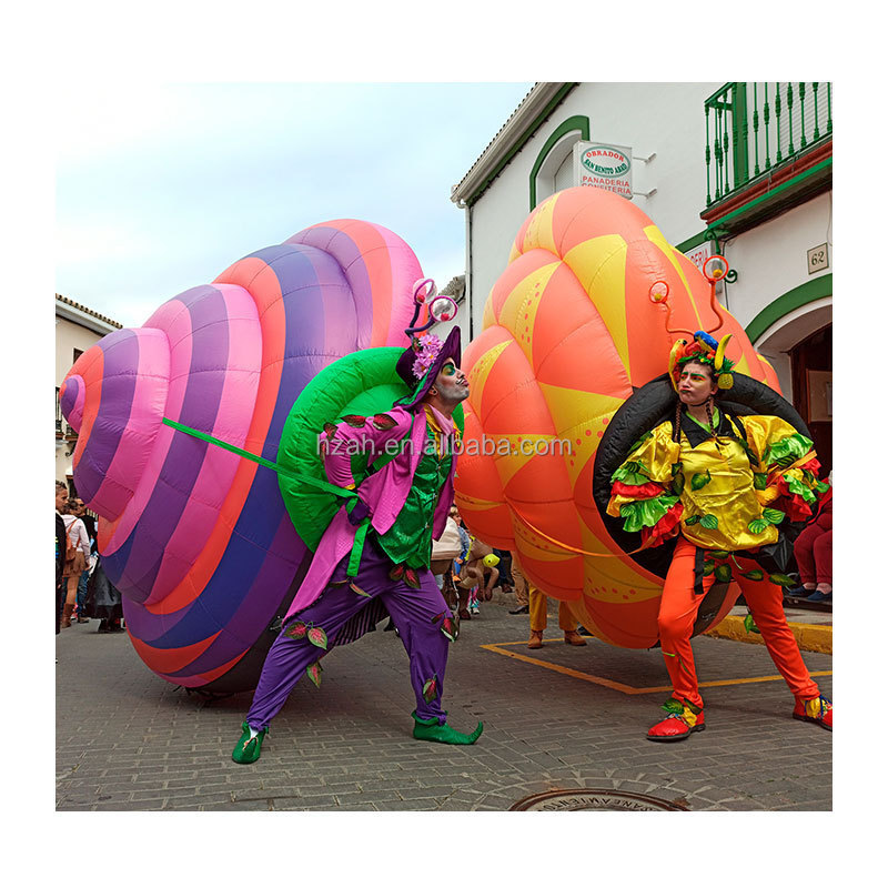 AnHang Parade advertising giant inflatable costume with big snail shell inflatable snail shell costume for outdoor circus party