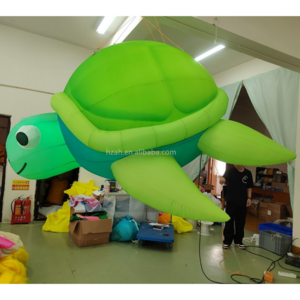 LED Lighting Customized Event Decoration Inflatable Hanging Turtle For Stage