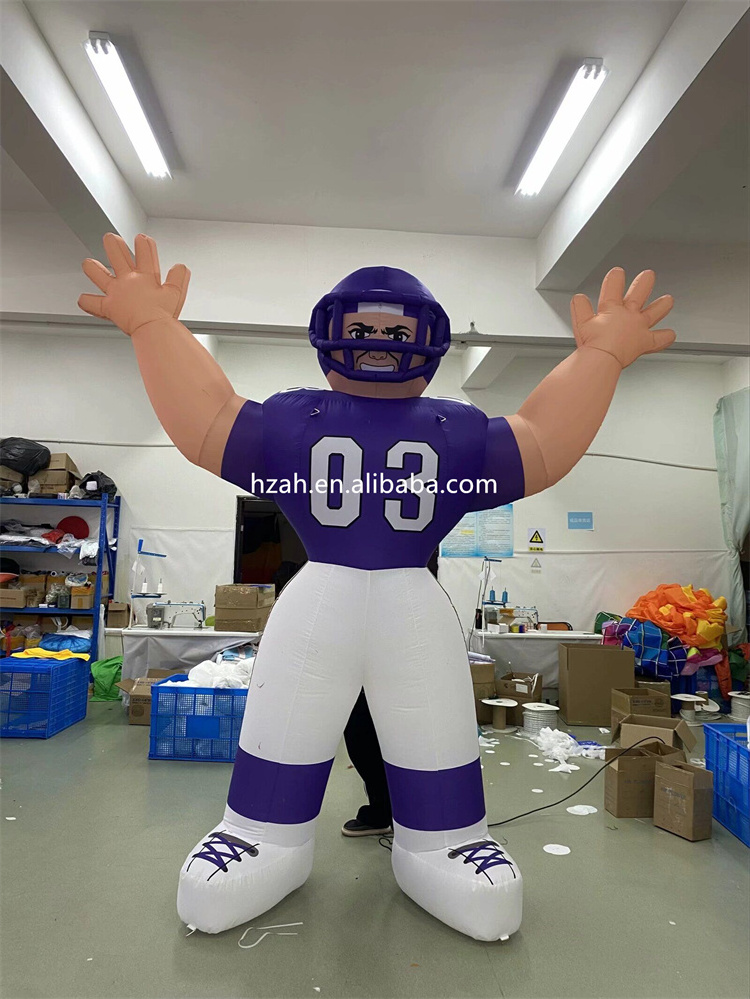 NFL Football Game Decoration Inflatable Rugby Player Inflatable Football Player for Event