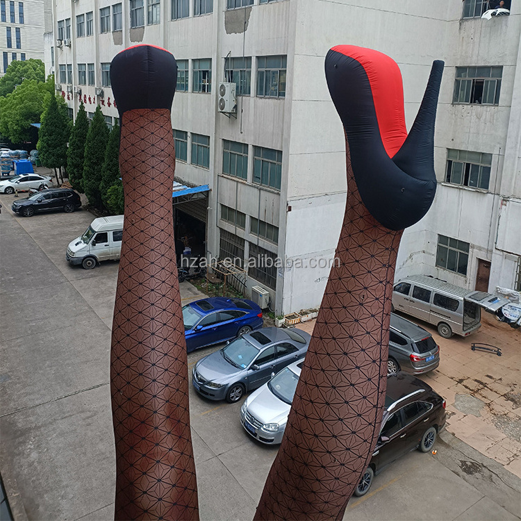 Sexy Legs Wear Fishnet Socks Lighting Inflatable Legs Model Inflatable Leg balloon for Decoration