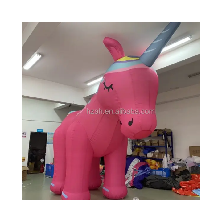 Inflatable Pony Horse Rainbow Unicorn Cartoon for Party Decoration