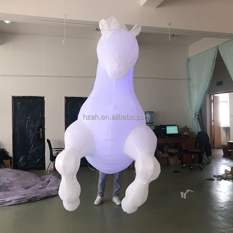 LED inflatable walking horse costume giant inflatable horse costume for parade decorations