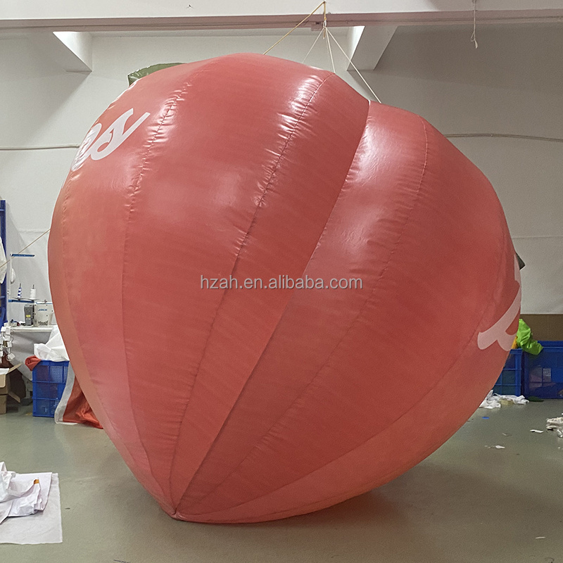 Giant advertising inflatable peach model inflatable fruit balloon with logo