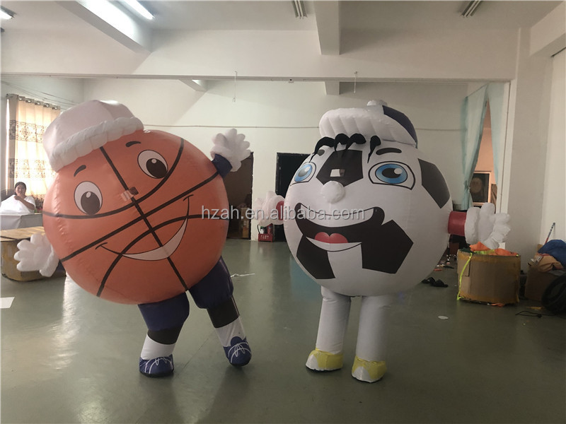 Advertising Soccer Inflatable Ball Costume Basketball Costume for Sport Game