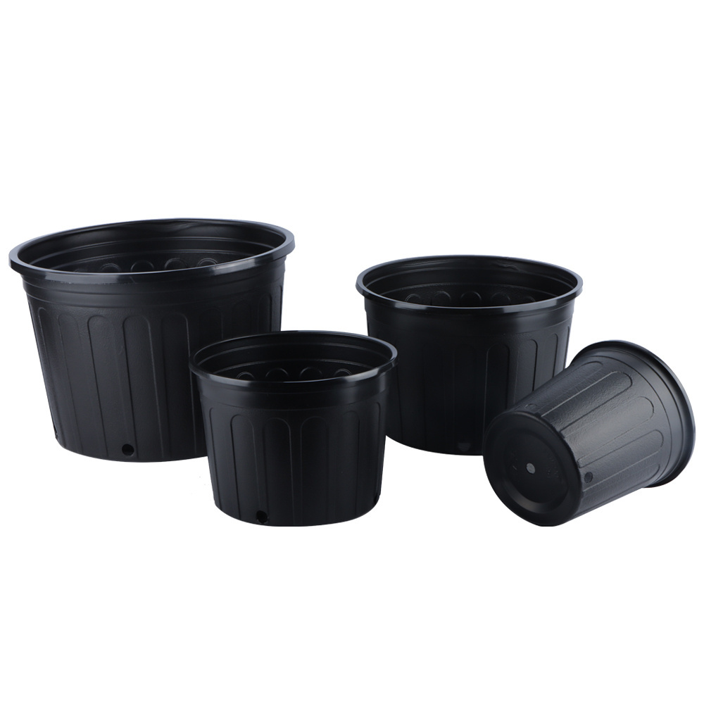 Wholesale Cheap 5 Gallon Black Plastic Outdoor Garden Flower Nursery Plant Bonsai Grow Pots for Sale